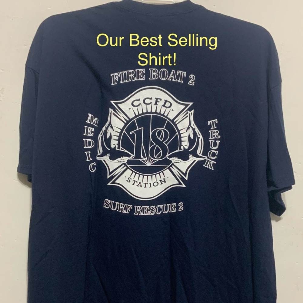 Fire Station 18 Fire Boat 2 Medic 18. Surf Rescue Duty shirt. Our best seller